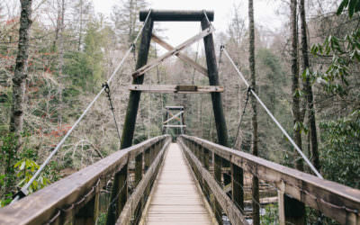 Swinging Bridge On The Toccoa River